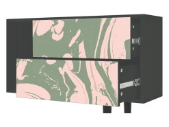 Móvel De Tv* Mueble de TV - 170х69х48 cm - T1 - Aquarelle, Antracite Cinza antracite