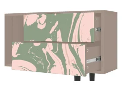 Móvel De Tv| Mueble de TV - 170х69х48 cm - T1 - Aquarelle, Latte Bege