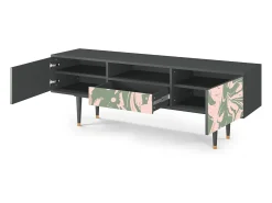 Móvel De Tv| Mueble de TV - 170х59х41 cm - T6 - Aquarelle, Antracite Cinza antracite