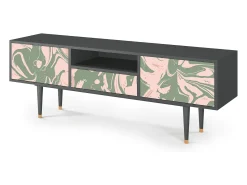 Móvel De Tv| Mueble de TV - 170х59х41 cm - T6 - Aquarelle, Antracite Cinza antracite