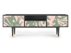 Móvel De Tv| Mueble de TV - 170х59х41 cm - T6 - Aquarelle, Antracite Cinza antracite