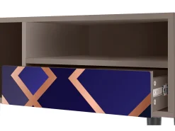 Discount Mueble de TV - 115х59х48 cm - T3 - Aquamarine Getsby, Latte Bege
