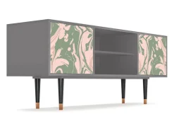 Móvel De Tv* Mueble de TV - 170х69х48 cm - T2 - Aquarelle, Cinza Cinzento