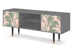 Móvel De Tv* Mueble de TV - 170х69х48 cm - T2 - Aquarelle, Cinza Cinzento