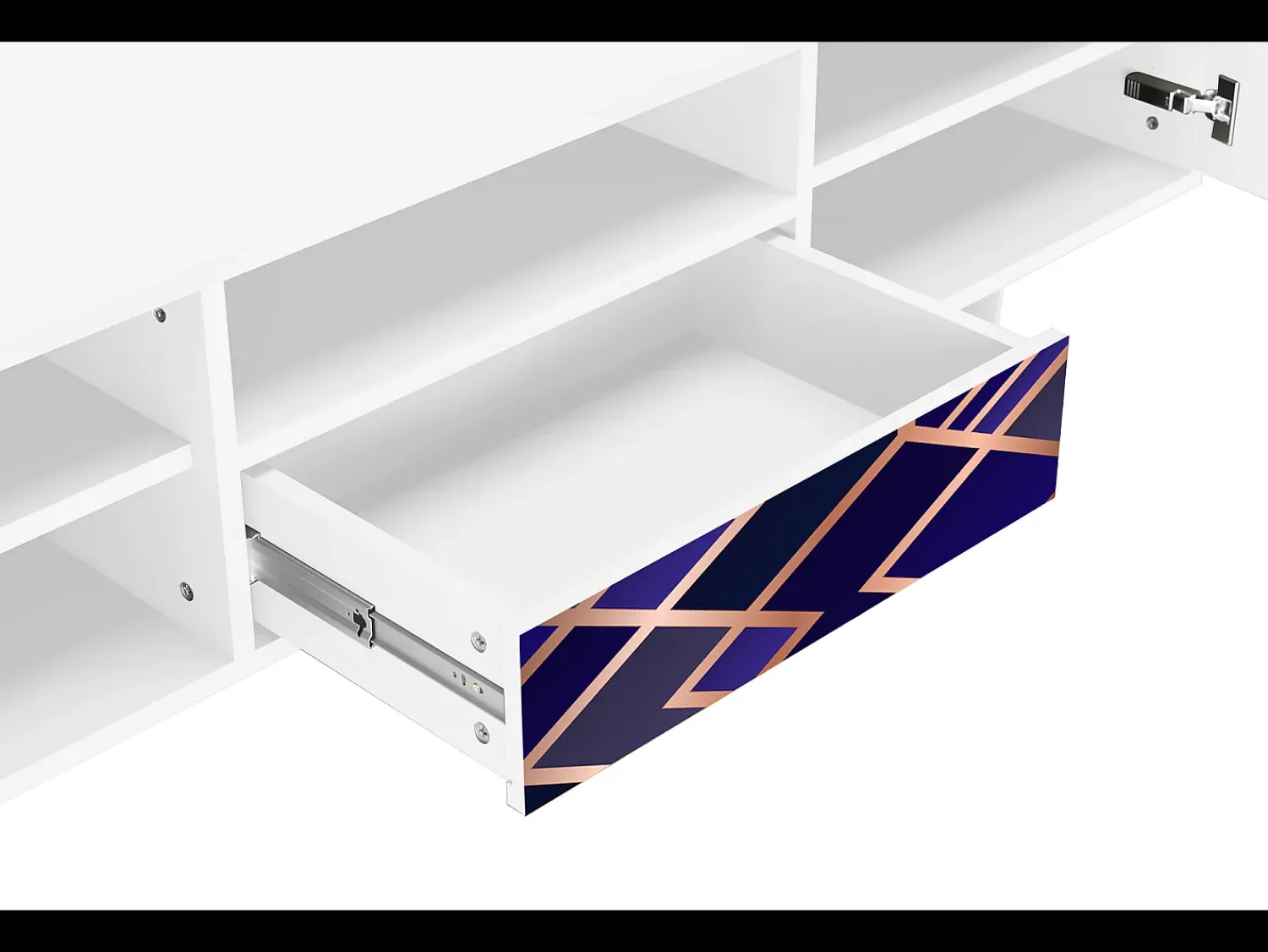 Sale Mueble de TV - 170х59х41 cm - T6 - Aquamarine Getsby, Branco Bege