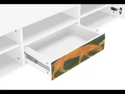 Móvel De Tv| Mueble de TV - 170х59х41 cm - T6 - Arearea , Branco Bege