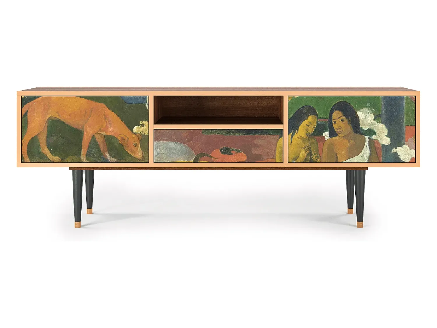 Mueble de TV - 170х59х41 cm - T6 - Arearea , Nogueira^ Móvel De Tv