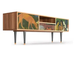 Mueble de TV - 170х59х41 cm - T6 - Arearea , Nogueira^ Móvel De Tv