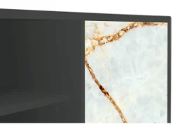Discount Mueble de TV - 170х69х48 cm - T2 - Areiay Marble, Antracite Cinza antracite