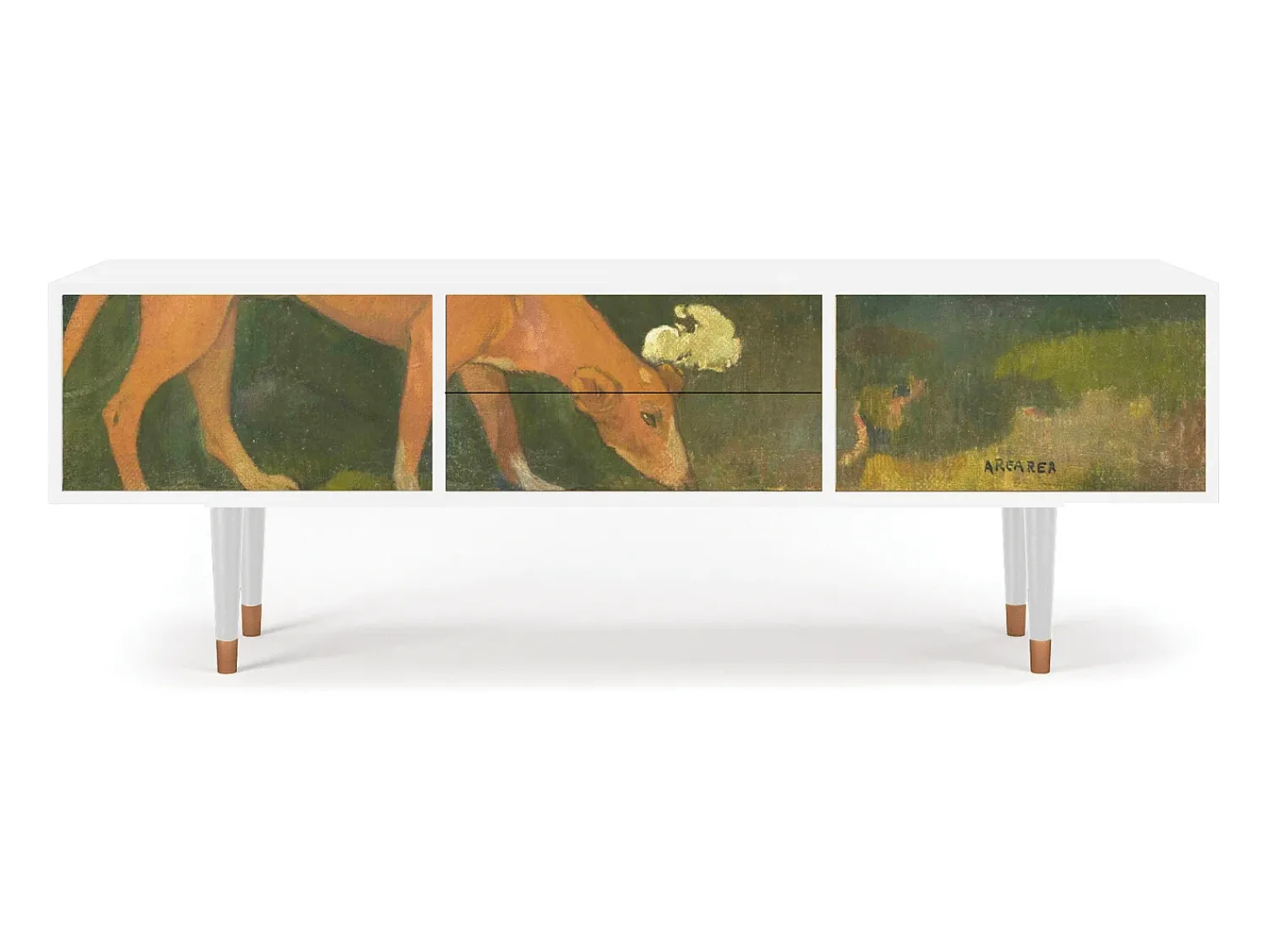Outlet Mueble de TV - 170х59х48 cm - T4 - Arearea , Branco Bege
