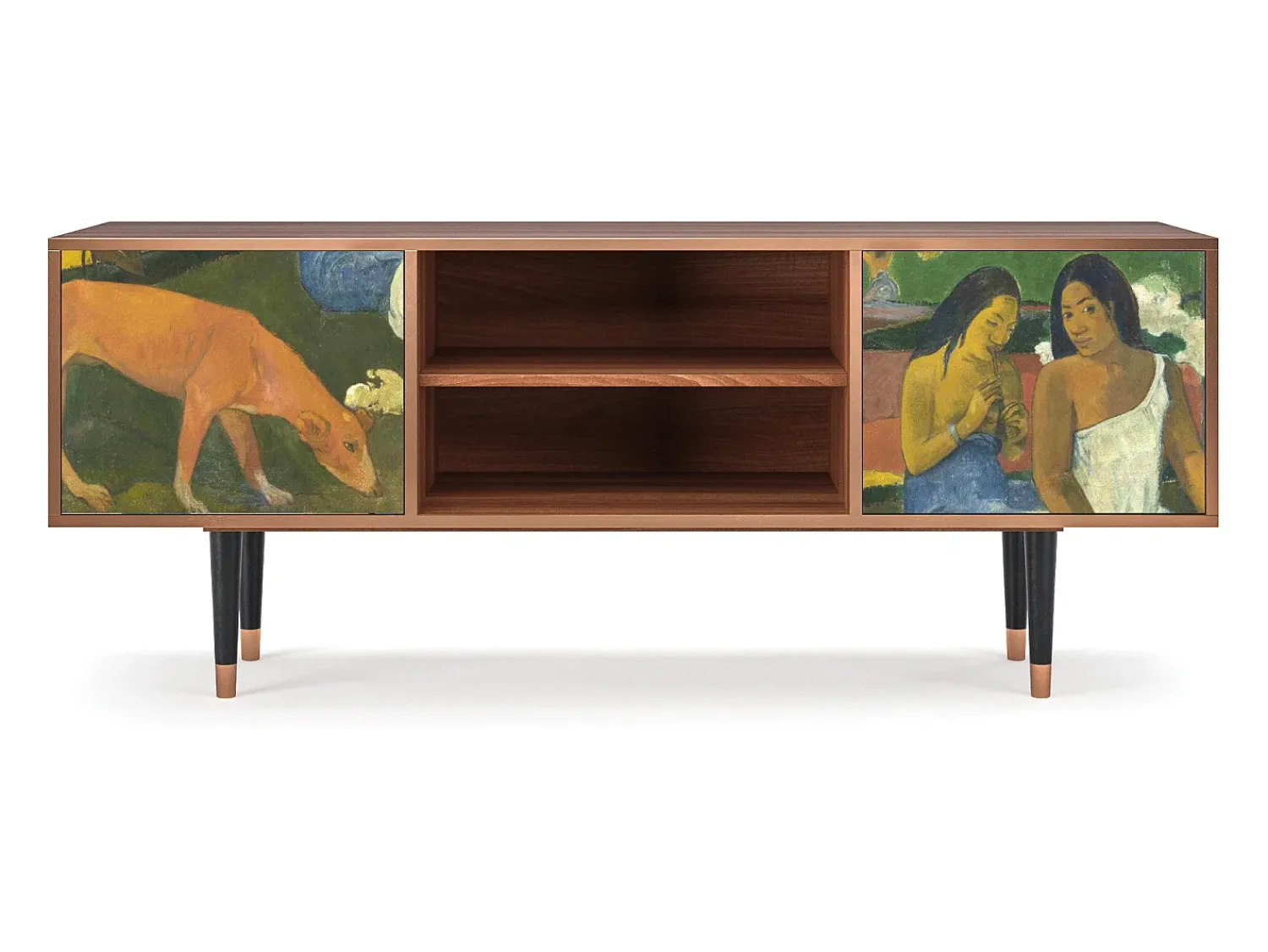 Mueble de TV - 170х69х48 cm - T2 - Arearea , Nogueira^ Móvel De Tv