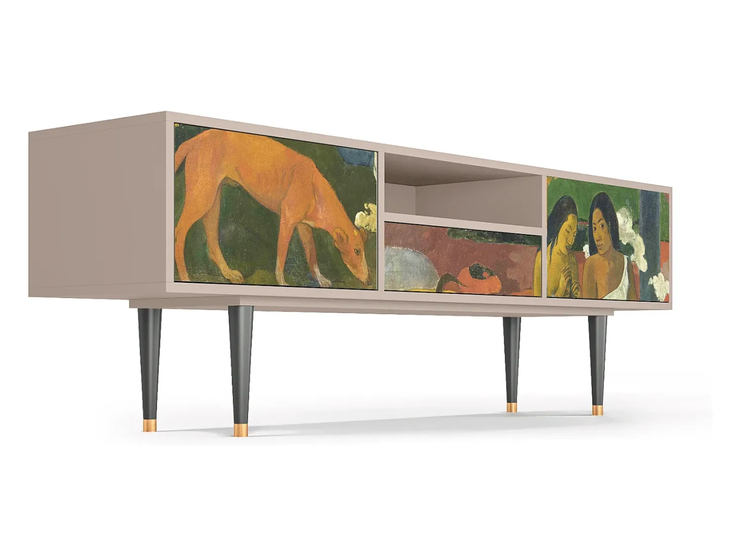 Móvel De Tv| Mueble de TV - 170х59х41 cm - T6 - Arearea , Latte Bege