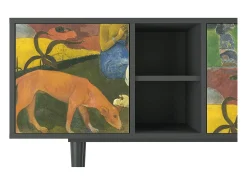 Móvel De Tv| Mueble de TV - 150х69х41 cm - T5 - Arearea , Antracite Cinza antracite