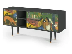Móvel De Tv| Mueble de TV - 150х69х41 cm - T5 - Arearea , Antracite Cinza antracite