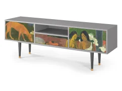 Móvel De Tv* Mueble de TV - 170х59х41 cm - T6 - Arearea , Cinza Cinzento