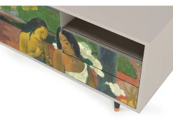 Móvel De Tv* Mueble de TV - 125х56х41 cm - T7 - Arearea , Areia Bege