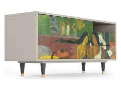 Móvel De Tv* Mueble de TV - 125х56х41 cm - T7 - Arearea , Areia Bege
