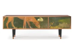 Móvel De Tv* Mueble de TV - 170х59х48 cm - T4 - Arearea , Nogueira Castanho