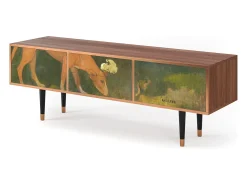 Móvel De Tv* Mueble de TV - 170х59х48 cm - T4 - Arearea , Nogueira Castanho