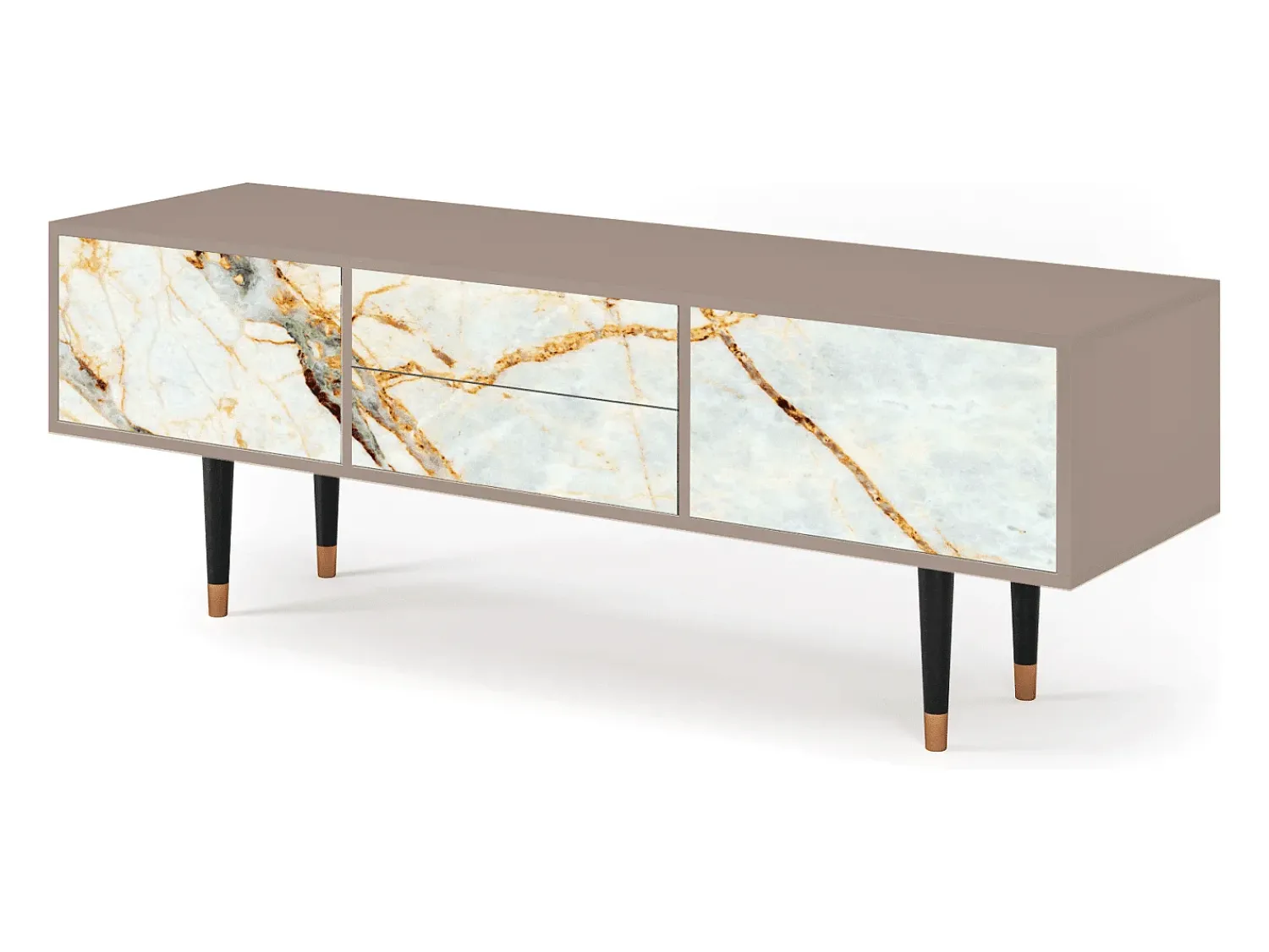 Móvel De Tv| Mueble de TV - 170х59х48 cm - T4 - Areiay Marble, Latte Bege