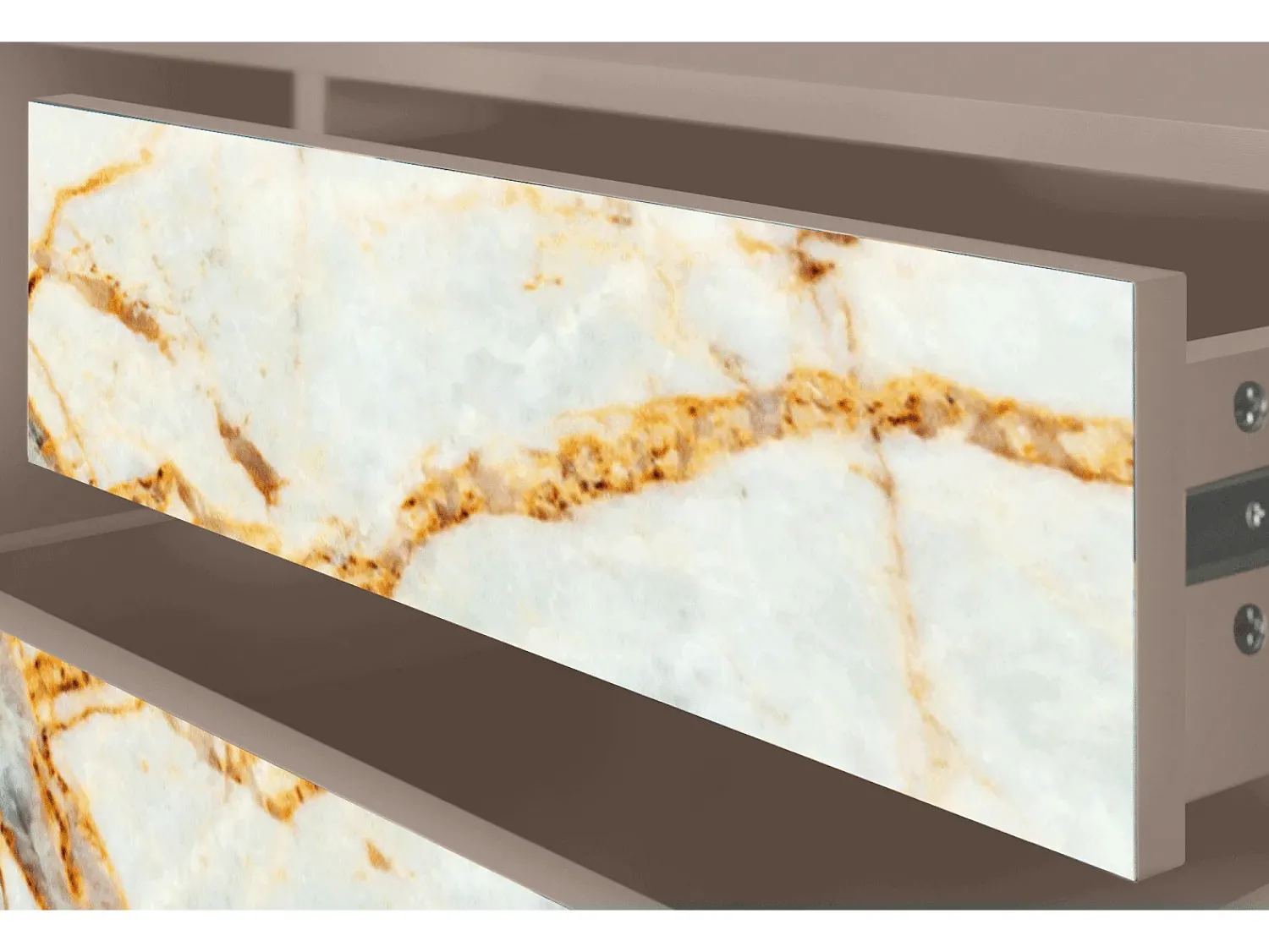 Móvel De Tv| Mueble de TV - 170х59х48 cm - T4 - Areiay Marble, Latte Bege