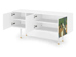 Móvel De Tv| Mueble de TV - 150х69х41 cm - T5 - Arearea , Branco Bege