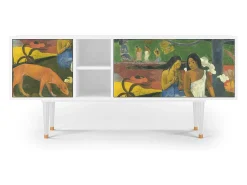 Móvel De Tv| Mueble de TV - 150х69х41 cm - T5 - Arearea , Branco Bege