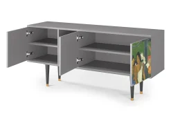 Móvel De Tv| Mueble de TV - 150х69х41 cm - T5 - Arearea , Cinza Cinzento
