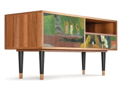 Mueble de TV - 115х59х48 cm - T3 - Arearea , Nogueira Castanho