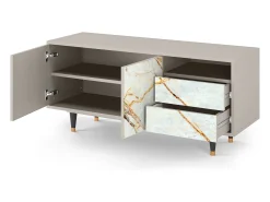 Móvel De Tv* Mueble de TV - 125х56х41 cm - T7 - Areiay Marble, Areia Bege