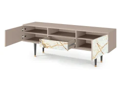 Móvel De Tv| Mueble de TV - 170х59х41 cm - T6 - Areiay Marble, Latte Bege