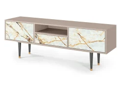 Móvel De Tv| Mueble de TV - 170х59х41 cm - T6 - Areiay Marble, Latte Bege