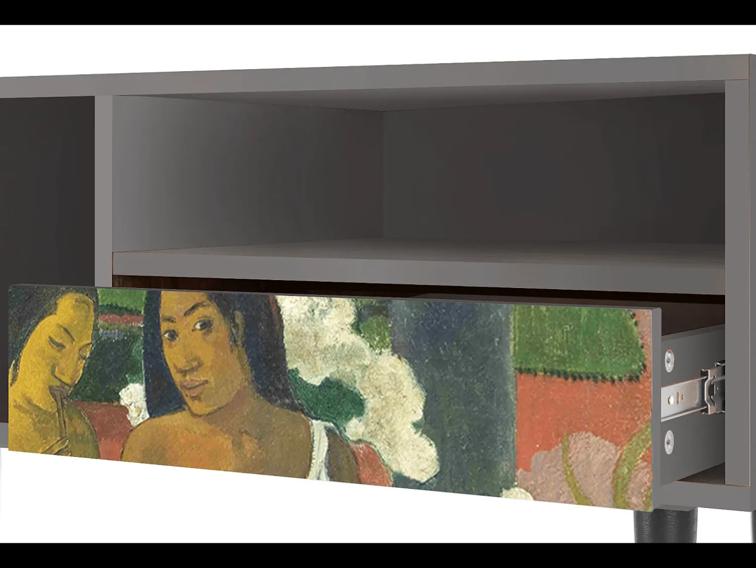 Mueble de TV - 115х59х48 cm - T3 - Arearea , Cinza^ Móvel De Tv