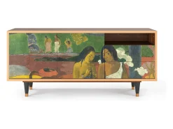 Mueble de TV - 125х56х41 cm - T7 - Arearea , Nogueira^ Móvel De Tv