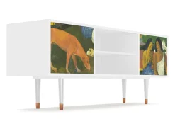 Móvel De Tv* Mueble de TV - 170х69х48 cm - T2 - Arearea , Branco Bege