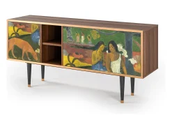 Mueble de TV - 150х69х41 cm - T5 - Arearea , Nogueira^ Móvel De Tv