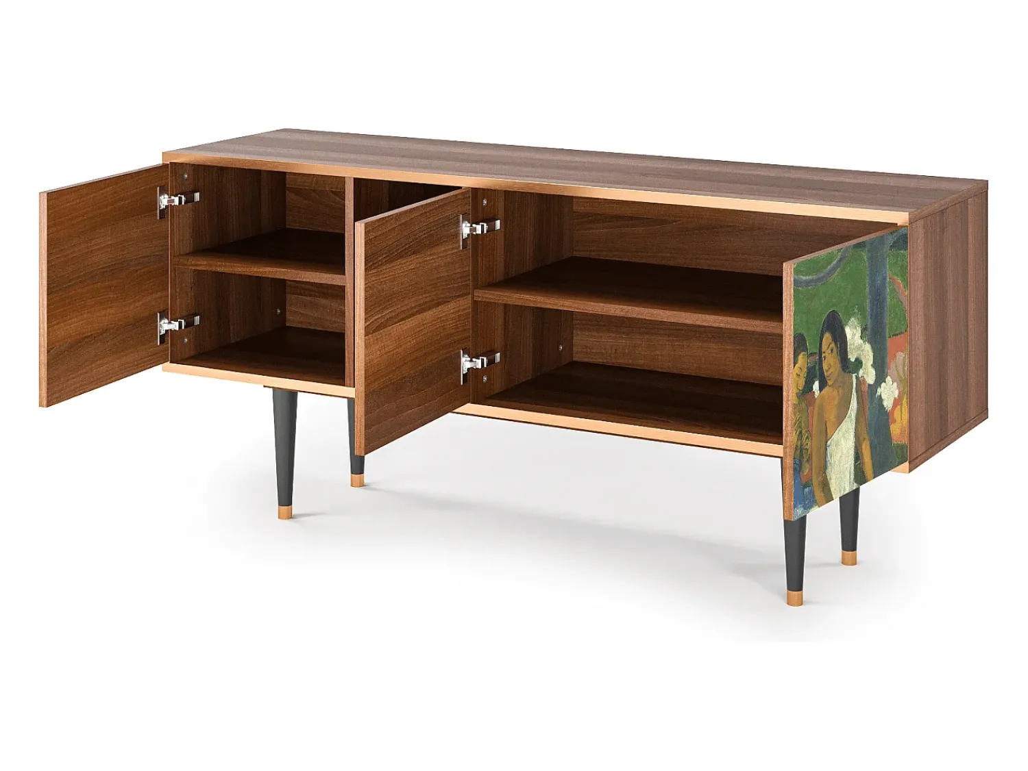 Mueble de TV - 150х69х41 cm - T5 - Arearea , Nogueira^ Móvel De Tv