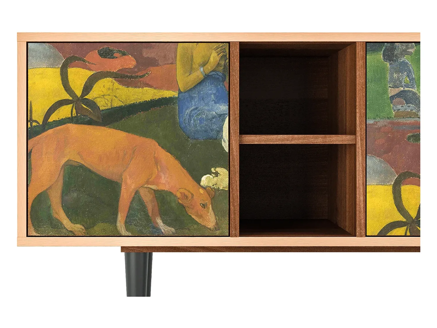 Mueble de TV - 150х69х41 cm - T5 - Arearea , Nogueira^ Móvel De Tv