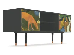 Mueble de TV - 170х69х48 cm - T2 - Arearea , Antracite Cinza antracite