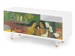 Móvel De Tv| Mueble de TV - 125х56х41 cm - T7 - Arearea , Branco Bege