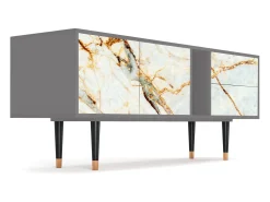 Online Mueble de TV - 170х69х48 cm - T1 - Areiay Marble, Cinza Cinzento
