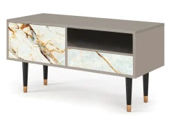 Best Mueble de TV - 115х59х48 cm - T3 - Areiay Marble, Areia Bege