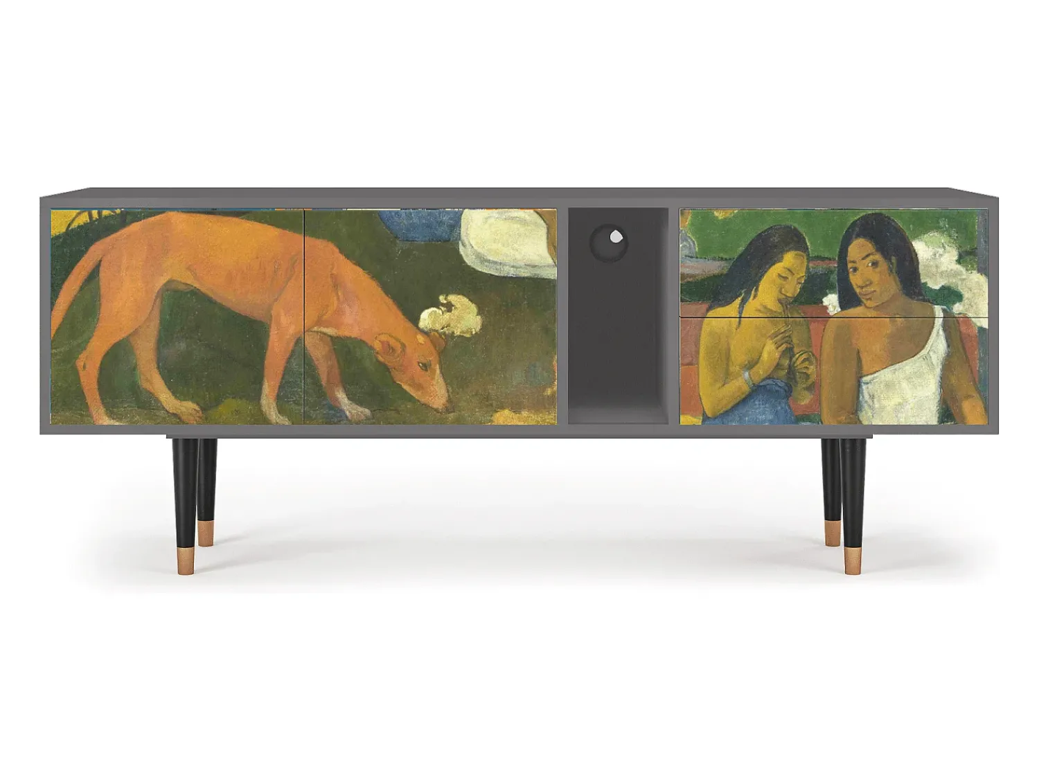 Best Mueble de TV - 170х69х48 cm - T1 - Arearea , Cinza Cinzento