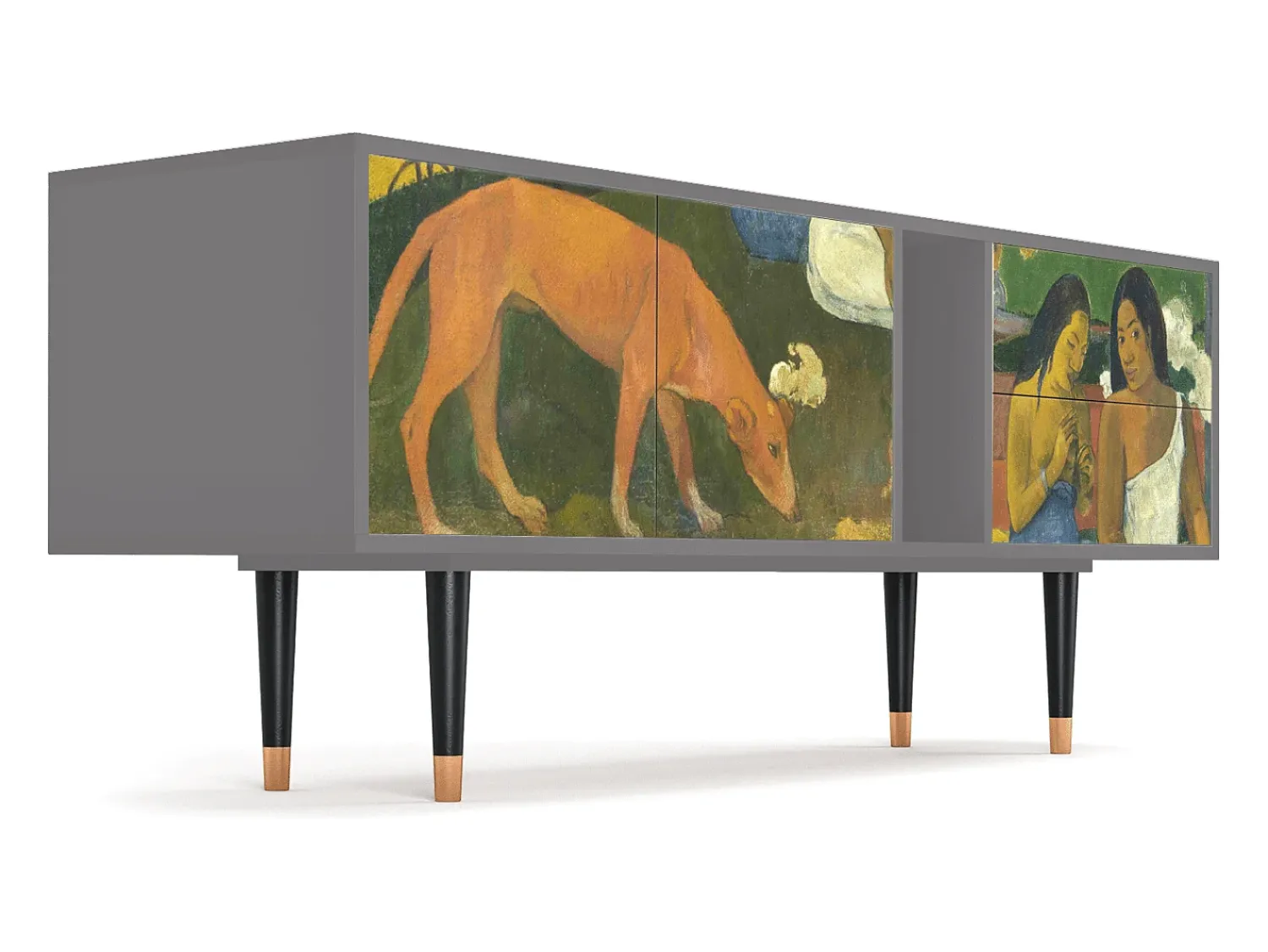 Best Mueble de TV - 170х69х48 cm - T1 - Arearea , Cinza Cinzento
