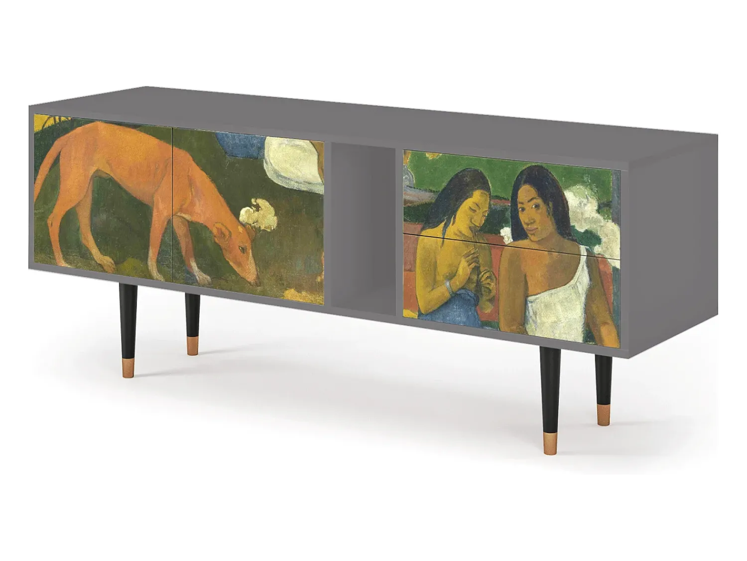 Best Mueble de TV - 170х69х48 cm - T1 - Arearea , Cinza Cinzento