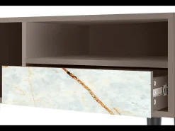 Móvel De Tv* Mueble de TV - 115х59х48 cm - T3 - Areiay Marble, Latte Bege
