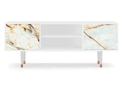 Hot Mueble de TV - 170х69х48 cm - T2 - Areiay Marble, Branco Bege