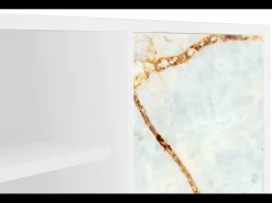 Hot Mueble de TV - 170х69х48 cm - T2 - Areiay Marble, Branco Bege