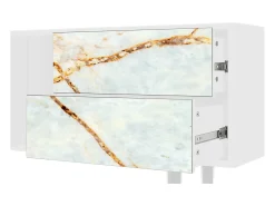 Mueble de TV - 170х69х48 cm - T1 - Areiay Marble, Branco^ Móvel De Tv