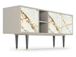 Móvel De Tv| Mueble de TV - 150х69х41 cm - T5 - Areiay Marble, Areia Bege